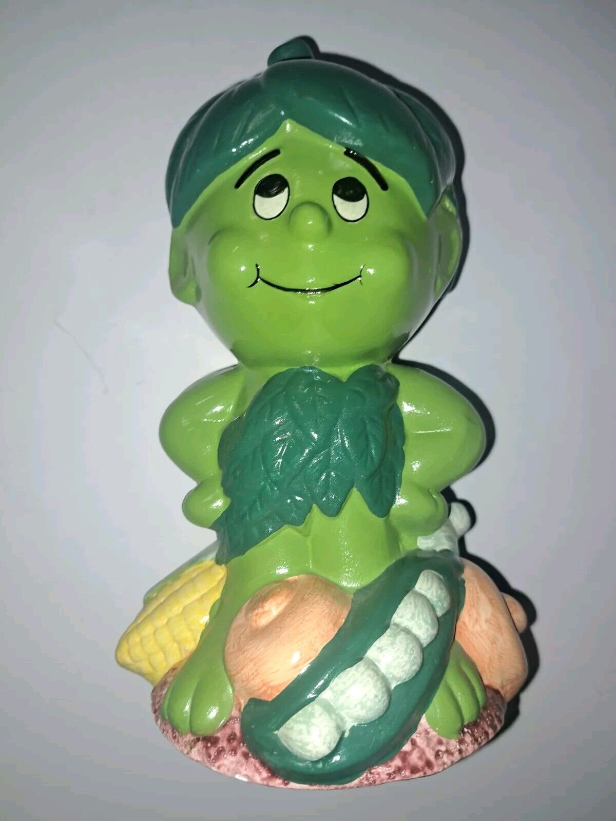 Vintage Jolly Green Giant Co 1985 Little Green Sprout Musical Bank Never Used 