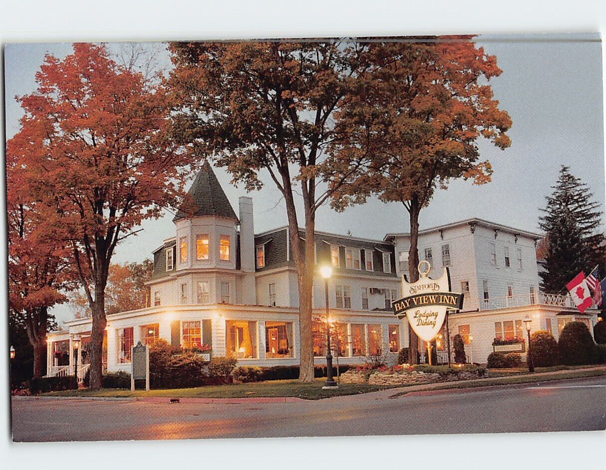 Postcard Staffords Bay View Inn Petoskey Michigan USA