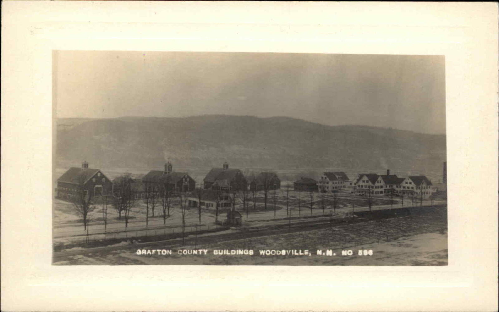Woodsville NH Grafton County Buildings c1910 RPPC Train Station?