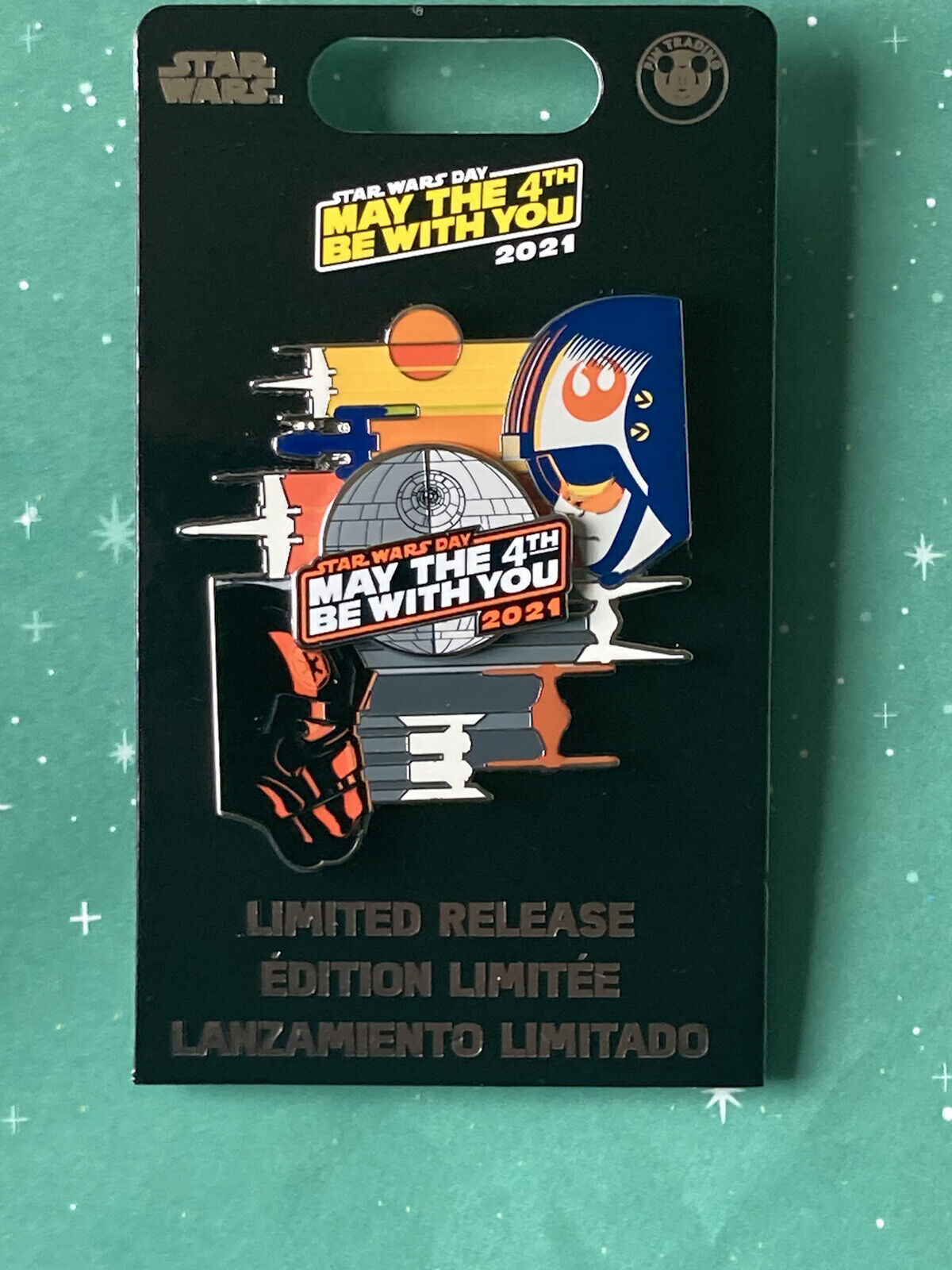 2021 Disney Parks Star Wars  May The 4th Be With You Rebel Death Star Pin NEW
