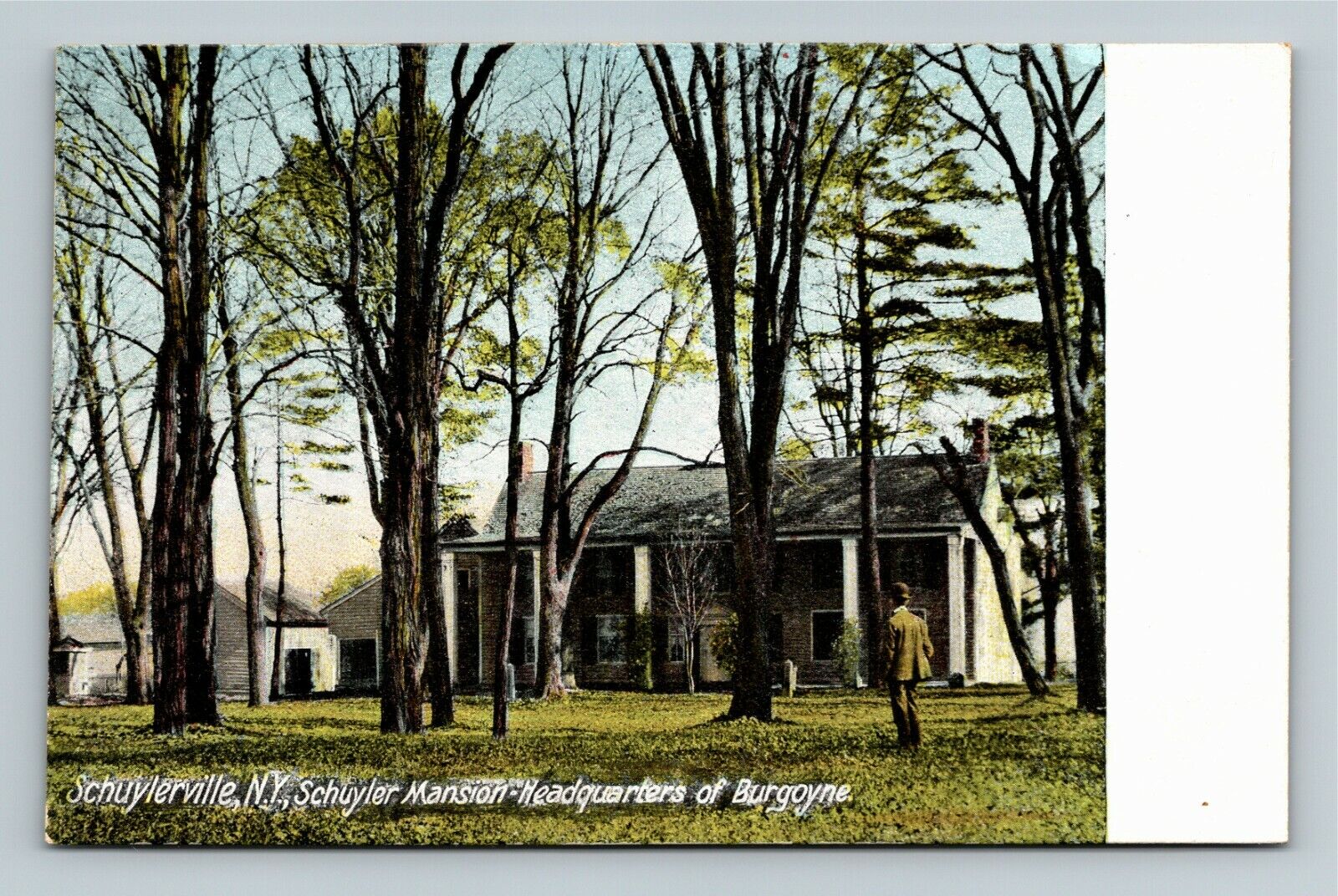 Schuylerville NY-New York Schuyler Mansion Burgoyne Headquarter Vintage Postcard