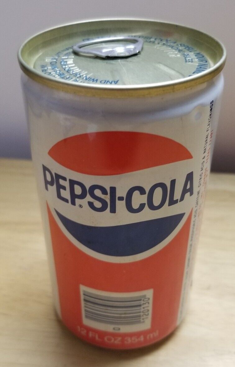 Vintage Pepsi Cola Unopened Empty Steel Soda Can Factory Error