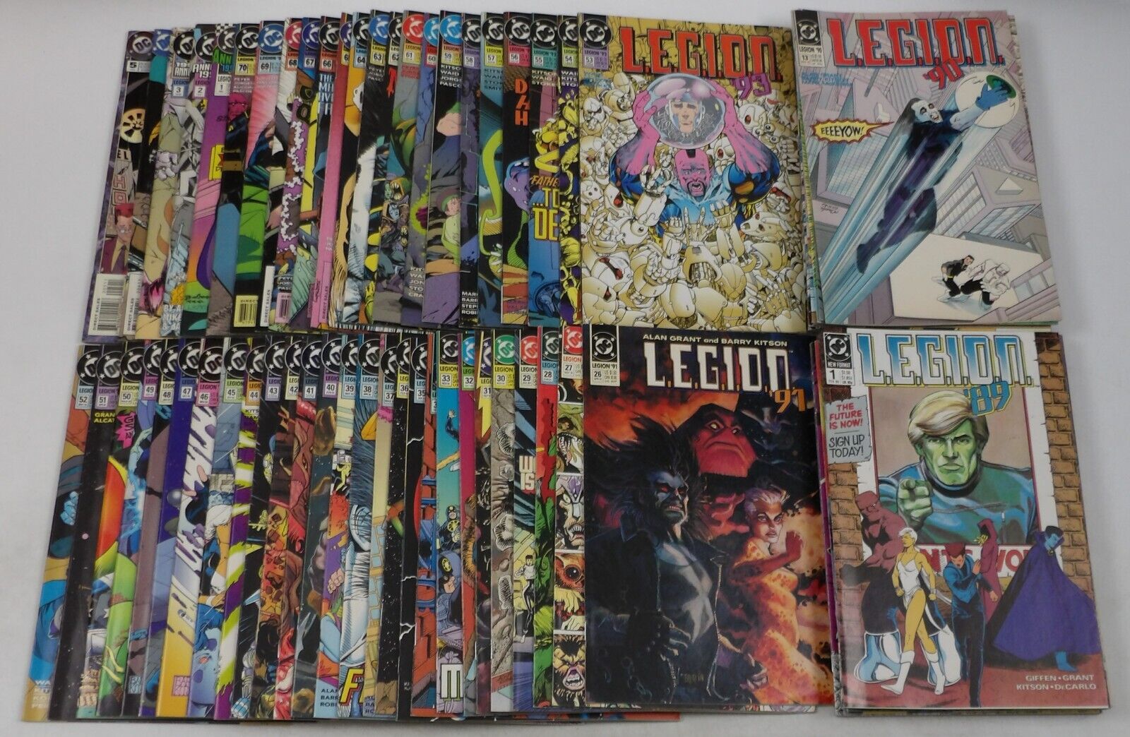 L.E.G.I.O.N. #1-70 VF/NM complete series + Annual #1-5 Lobo LEGION DC 1989