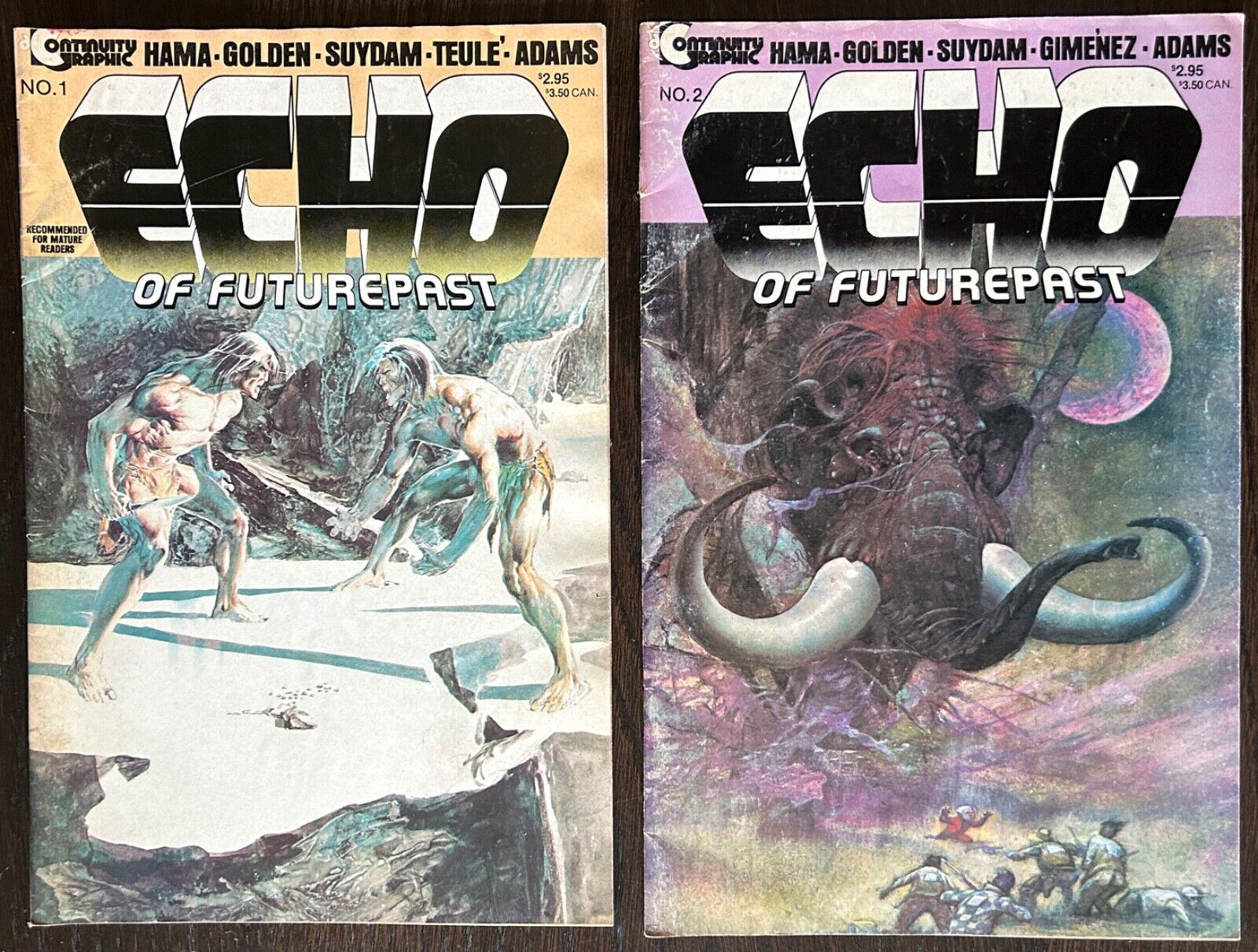 (2) ECHO OF FUTUREPAST #1 and #2 Continuity Graphic 1984 BUCKY O\'HARE Larry Hama