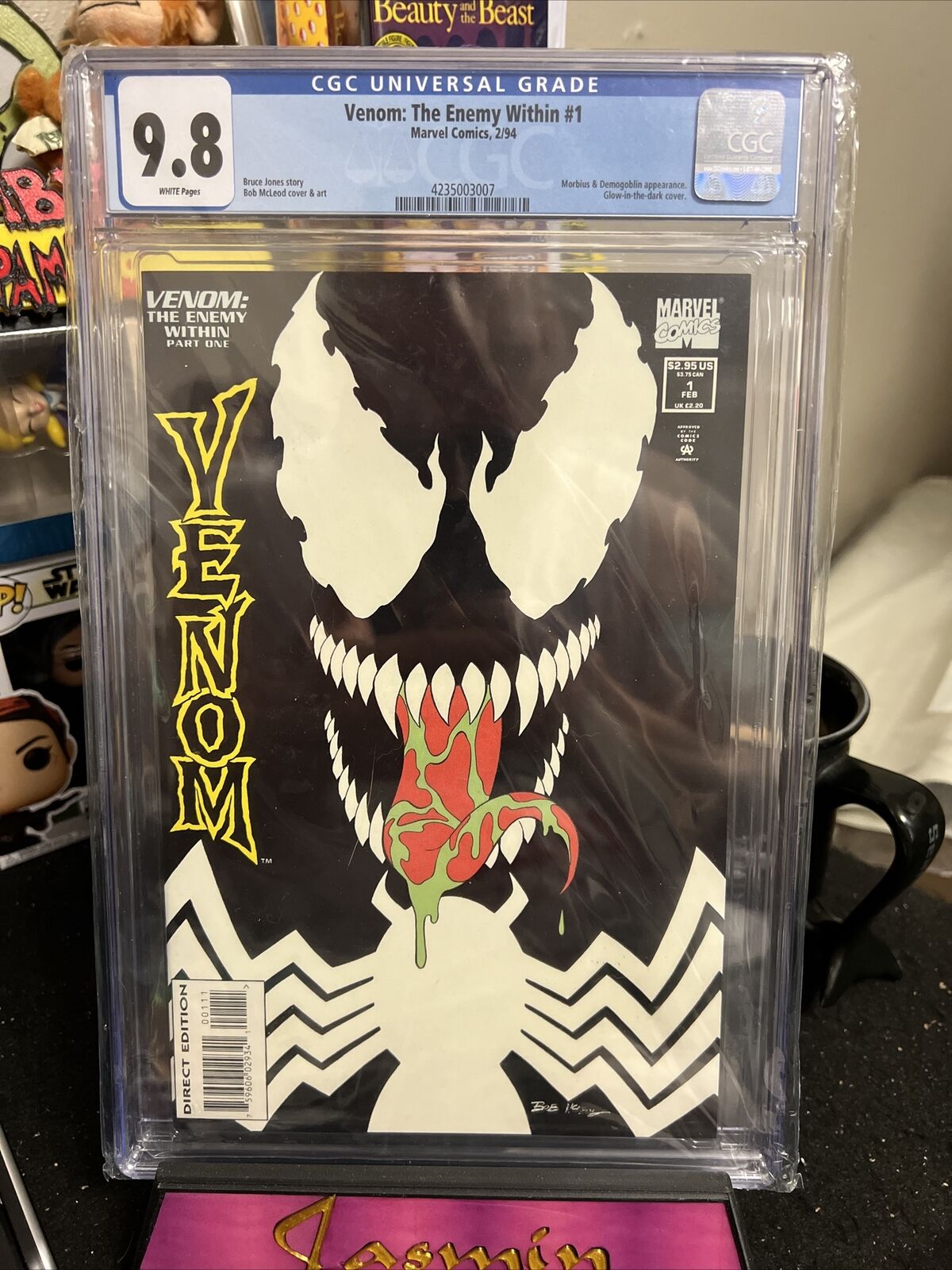 Venom The Enemy Within #1 Glow In Dark Cover Cgc 9.8