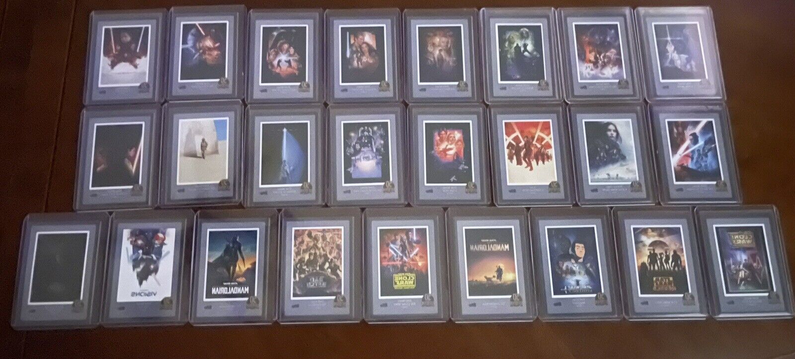2021 Topps Lucasfilm 50th Anniversary: Star Wars COMPLETE SET (Cards 1-25) Lot