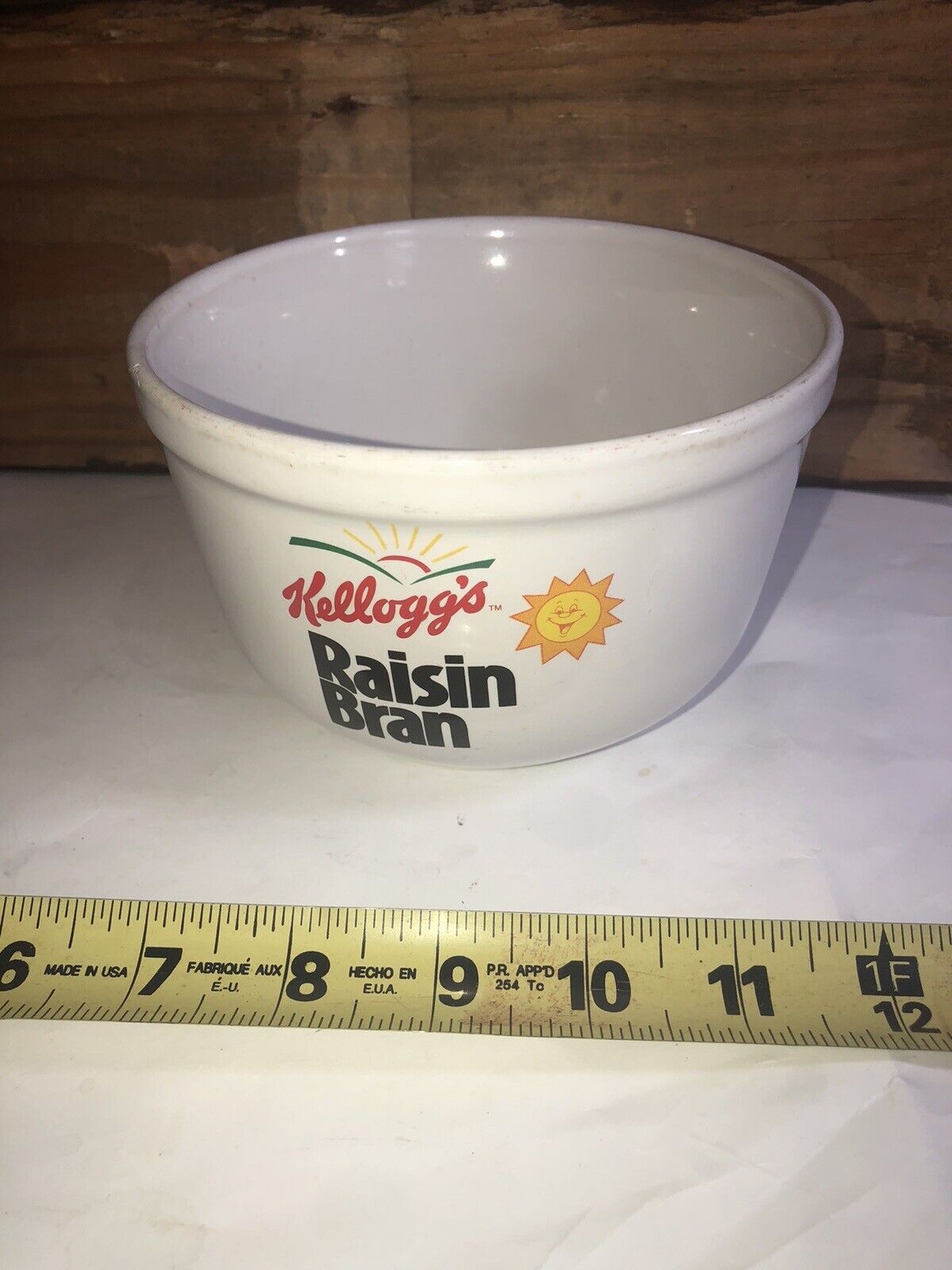 Kellogg\'s Raisin Bran Large Cereal Bowl 1999 Vintage Collectible