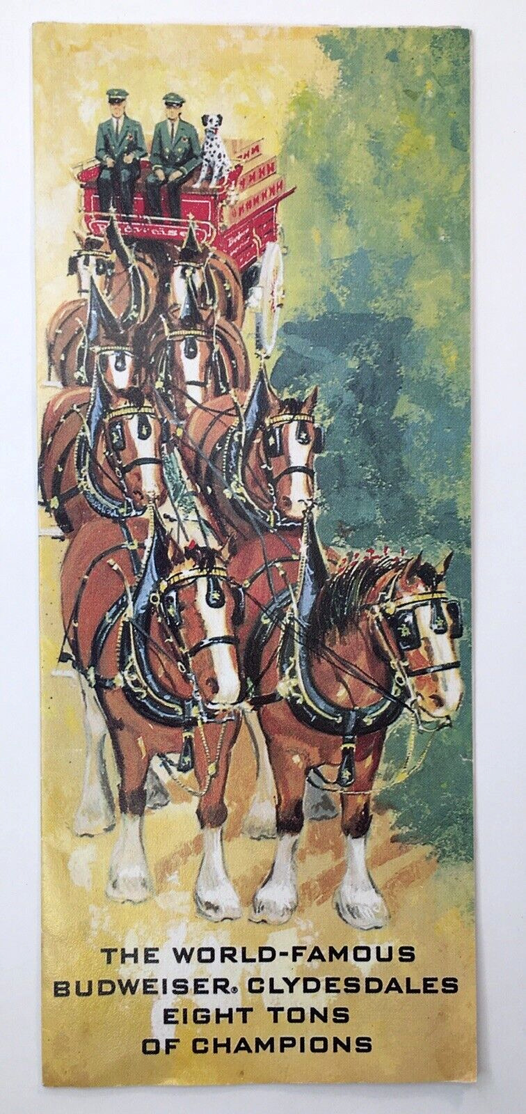 Budweiser Clydesdale Horses St. Louis MO Vintage 1970s Brochure Info History Ad