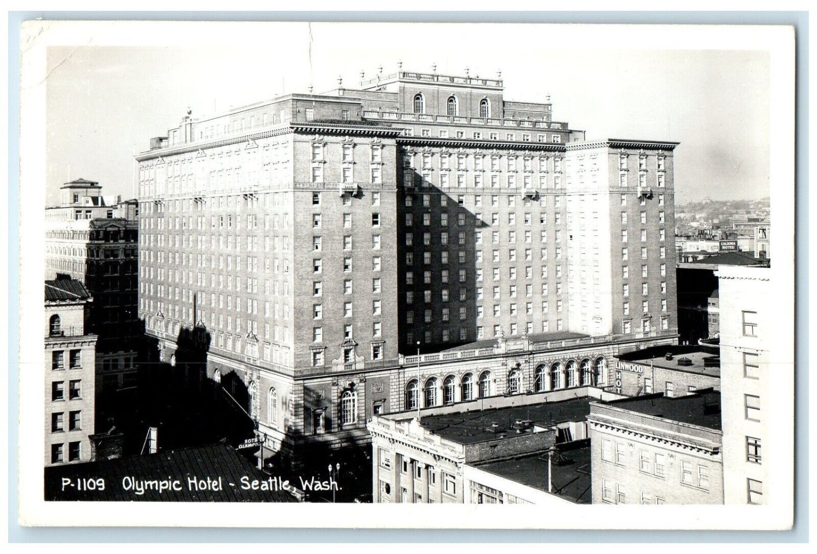 c1940\'s Olympic Hotel Building Seattle Washington WA RPPC Photo Vintage Postcard
