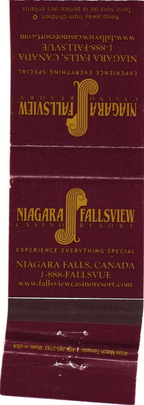 Niagara Fallsview Casino Resort, Niagara Falls, Canada Vintage Matchbook Cover