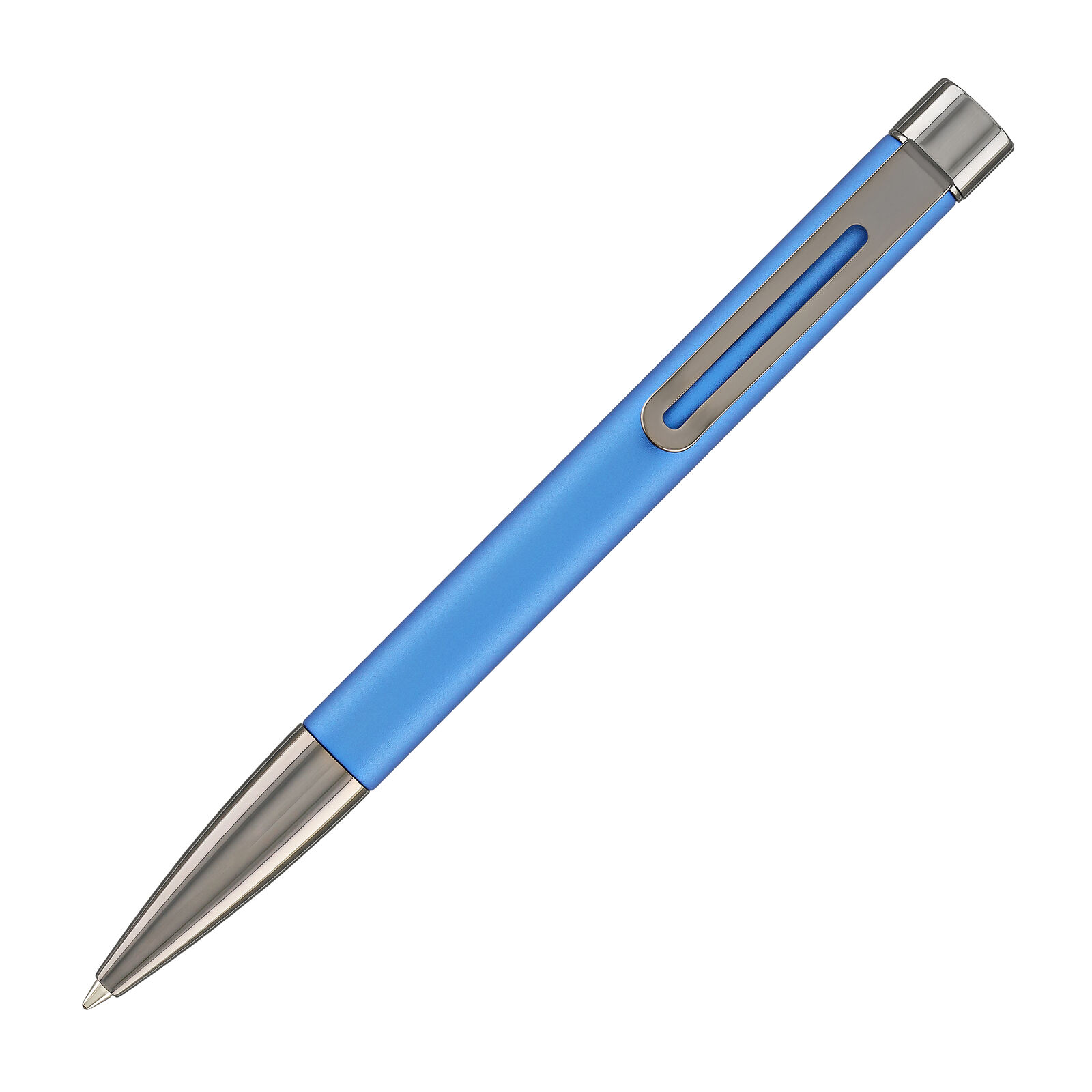 Monteverde USA Ritma Anodized Ballpoint Pen in Blue - NEW in Box