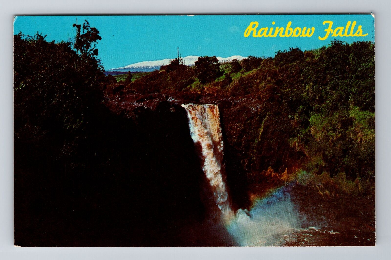 Hilo HI- Hawaii, Rainbow Falls, Antique, Vintage Souvenir Postcard