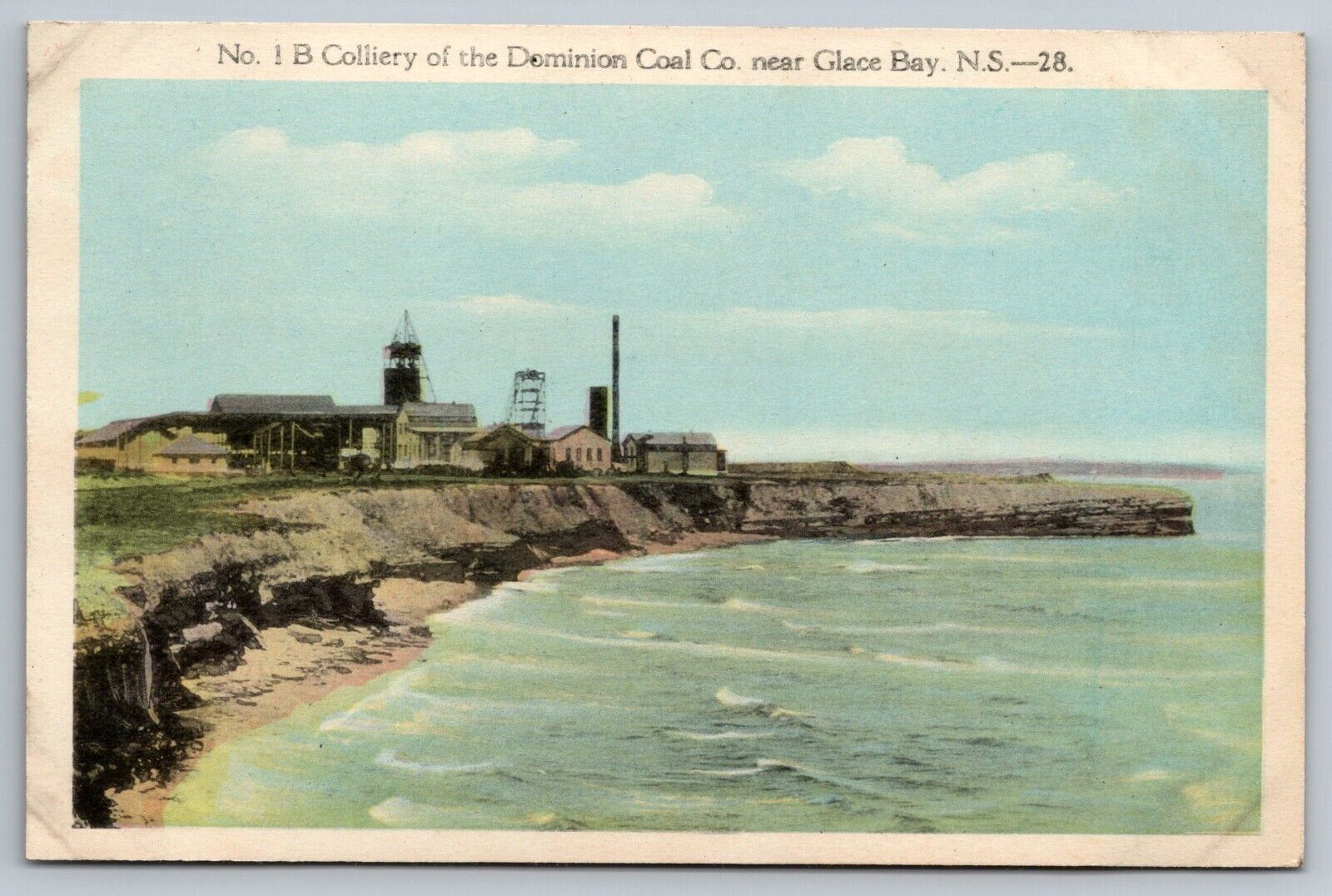 Colliery of the Dominion Coal Co. Near Glace Bay. Nova Scotia Postcard