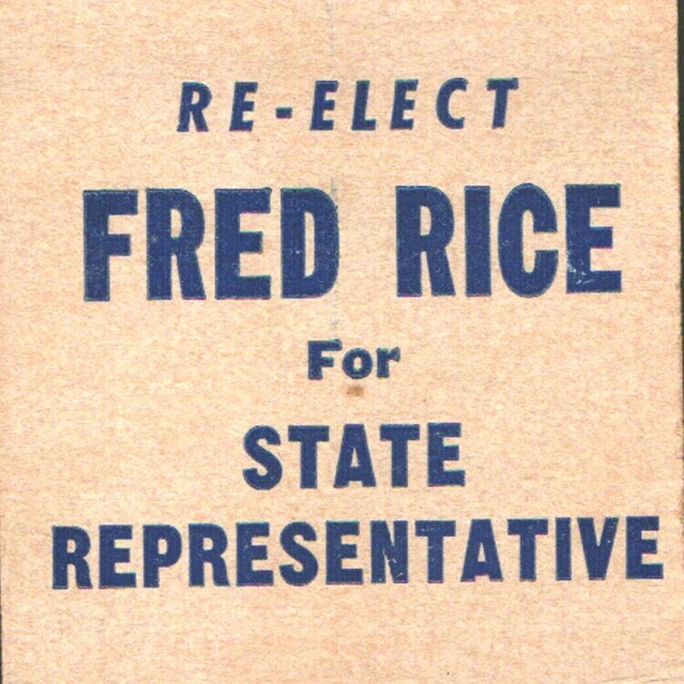 1960s Fred Rice State Representative Legislature Ohio Republican Party