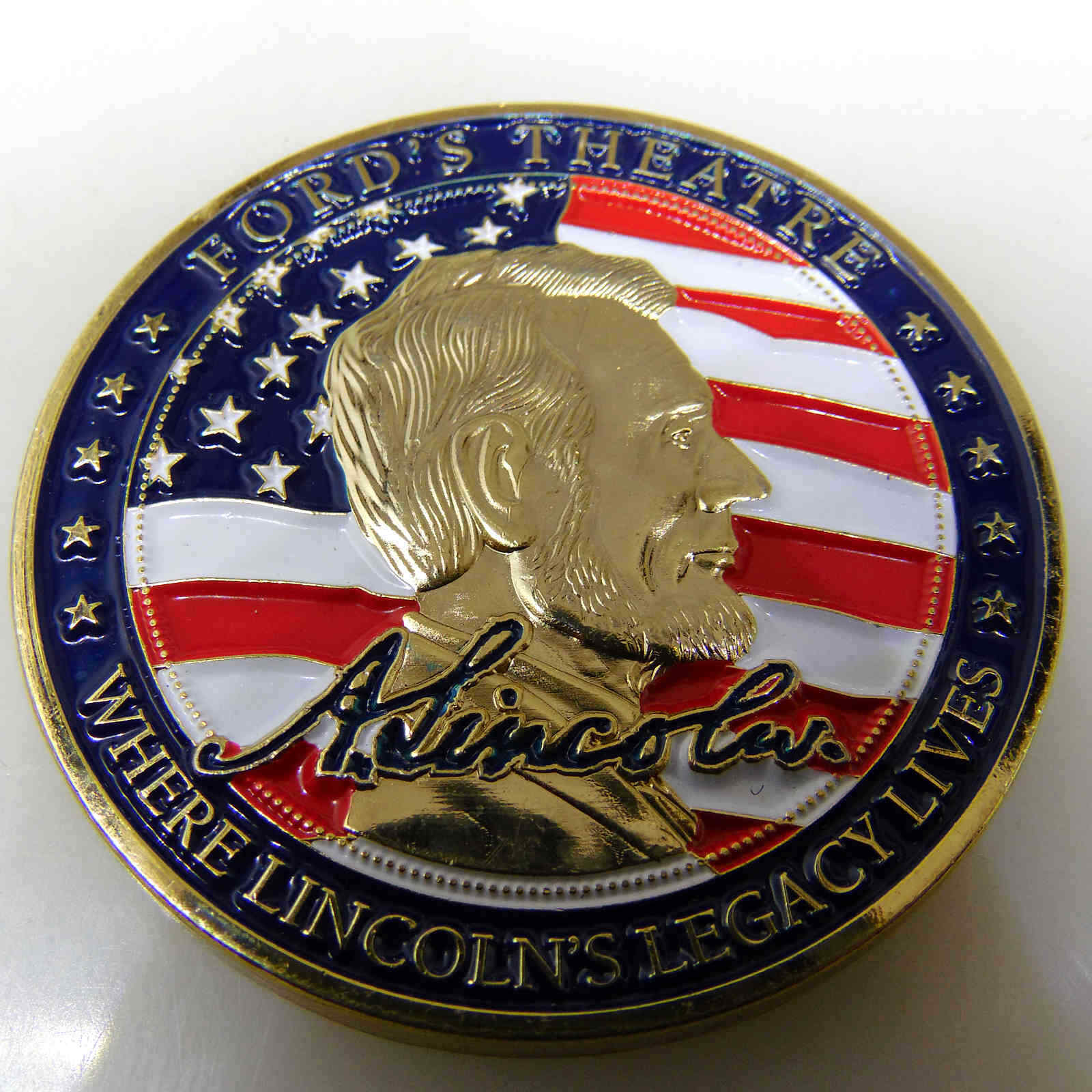 FORD THEATER WASHINGTON D.C. CHALLENGE COIN