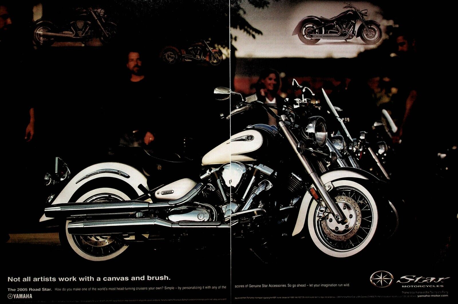 2005 Yamaha Road Star - 2-Page Vintage Motorcycle Ad