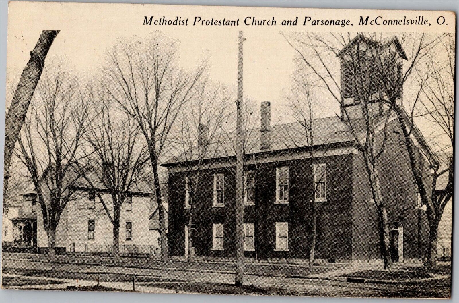 c 1910 12 McConnelsville, Ohio Methodist Protestant Church Antique Postcard