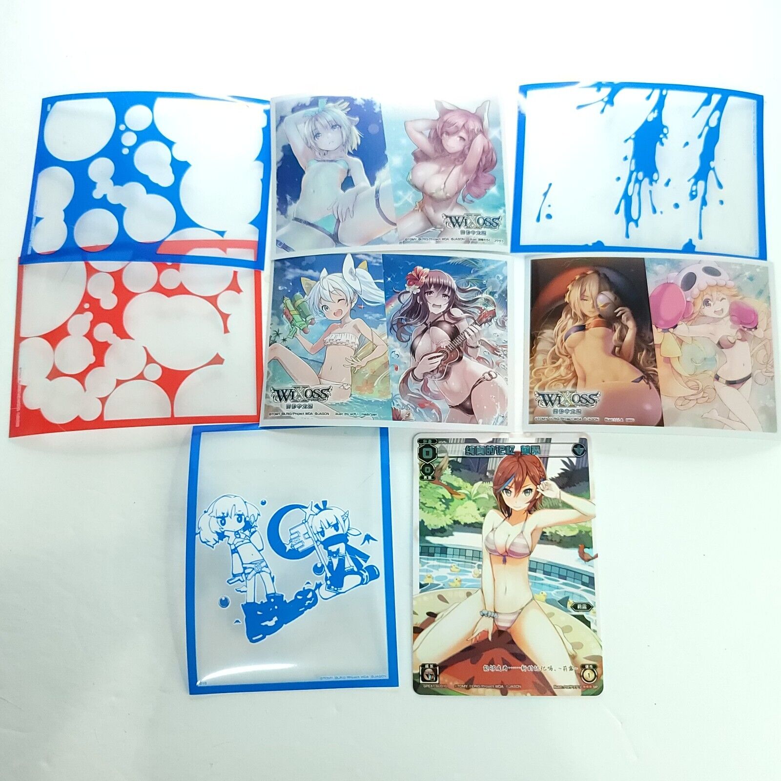 Wixoss Trading Card Summer Party Waifu Card Fun 4 Sleeves included Spex1-SC010