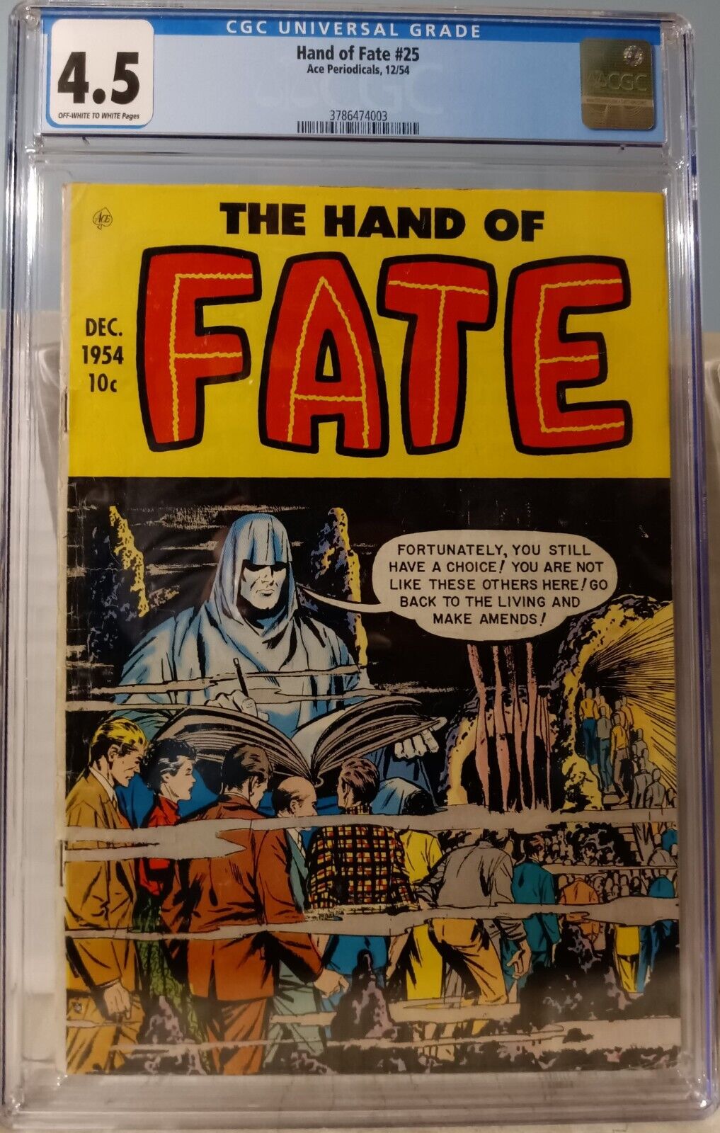 Hand of Fate #25 (Ace, 1954) CGC 4.5