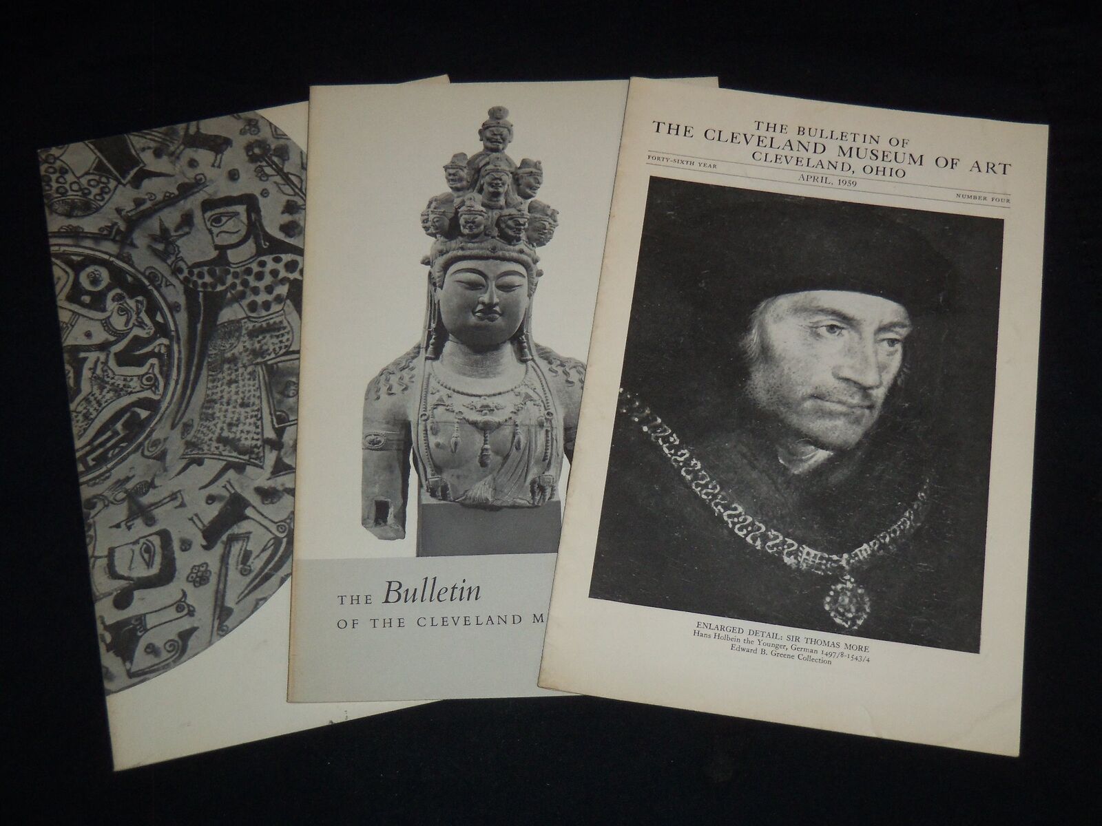 1959-1960 CLEVELAND ART MUSEUM BULLETIN LOT OF 3 ISSUES - J 9073
