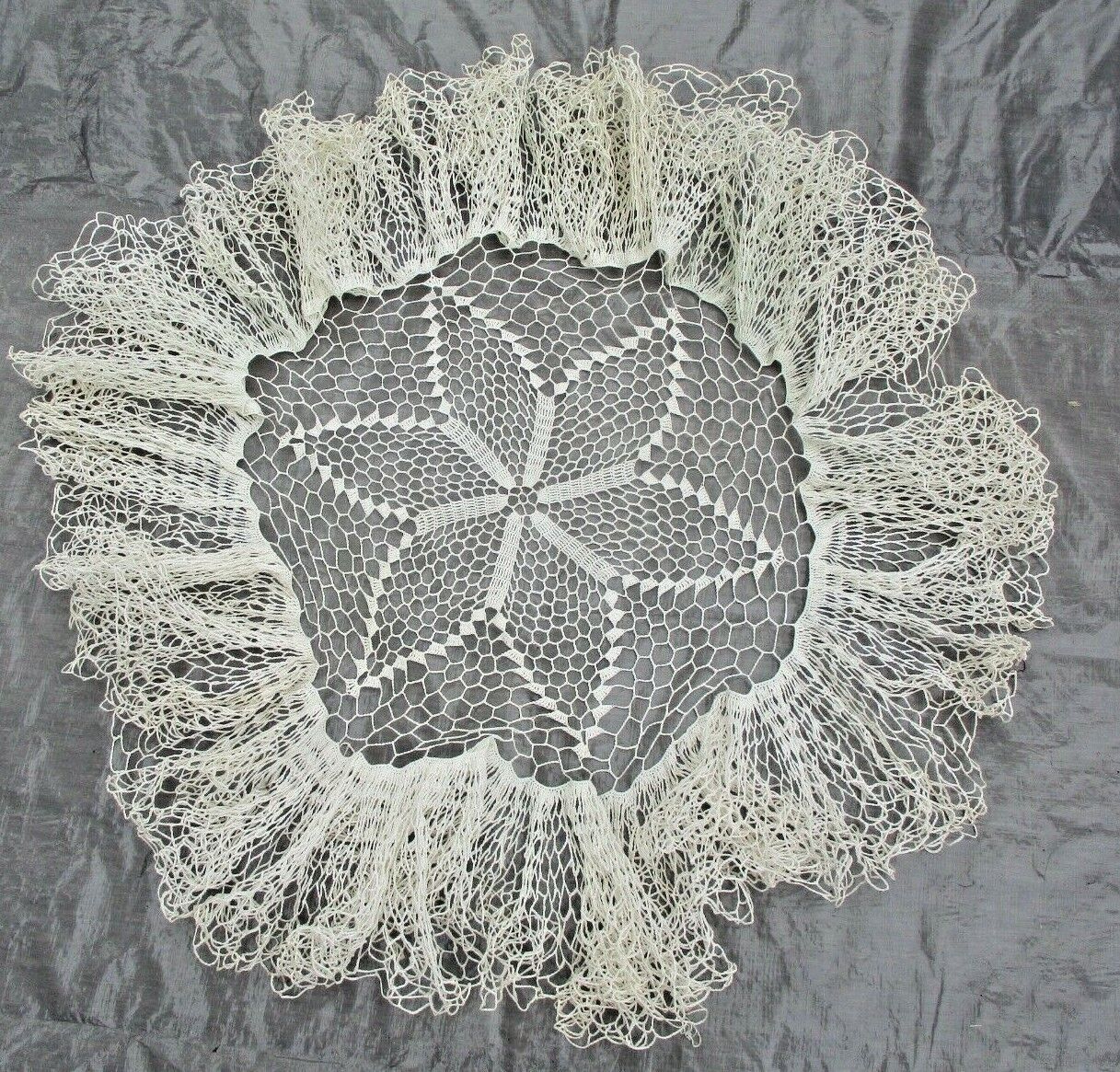 Large Vintage Doily Starched with Sugar Water