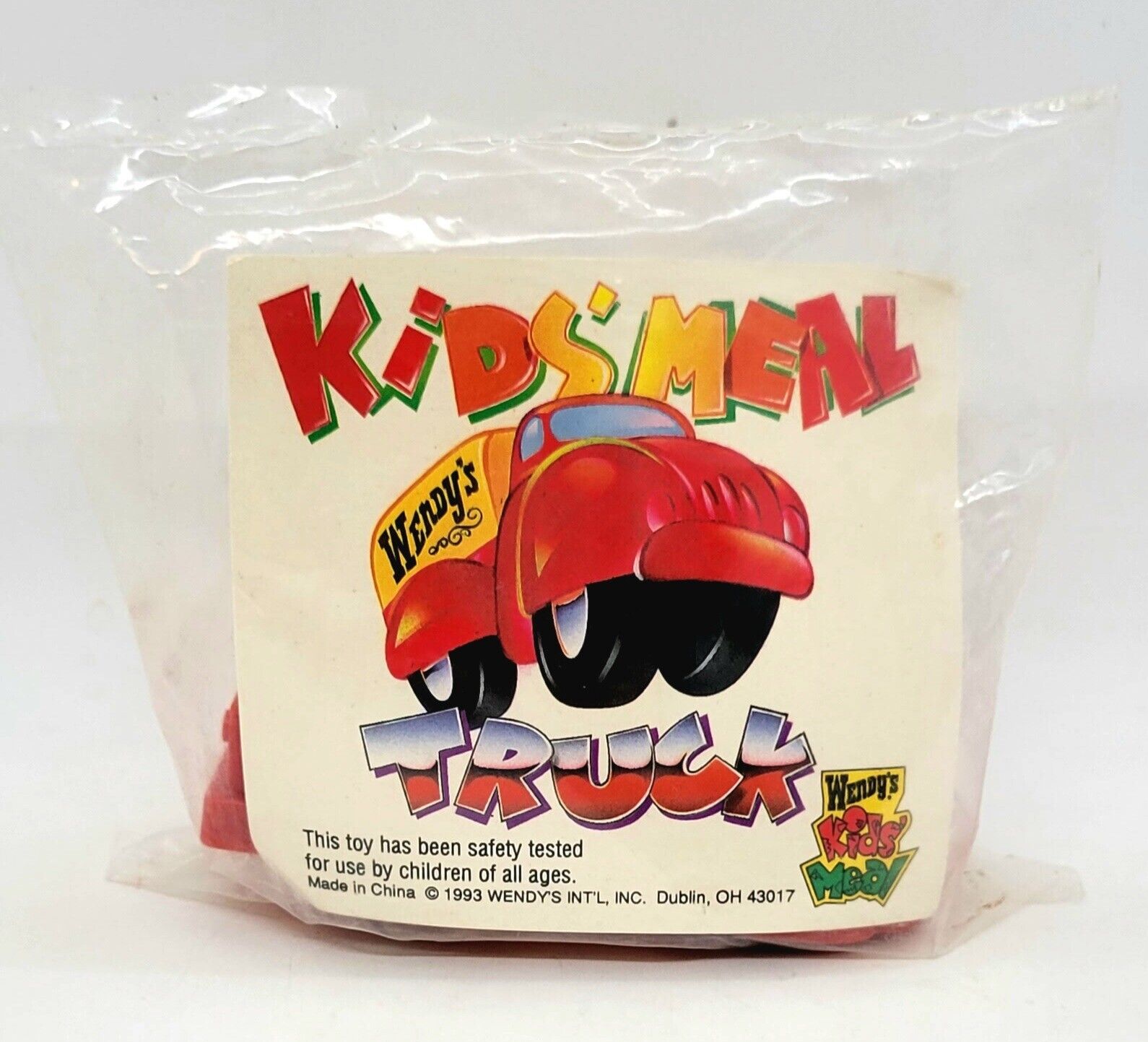 Wendy\'s Kids Meal Toy 1993 Kids\' Meal Truck - Wendy\'s Delivery Truck