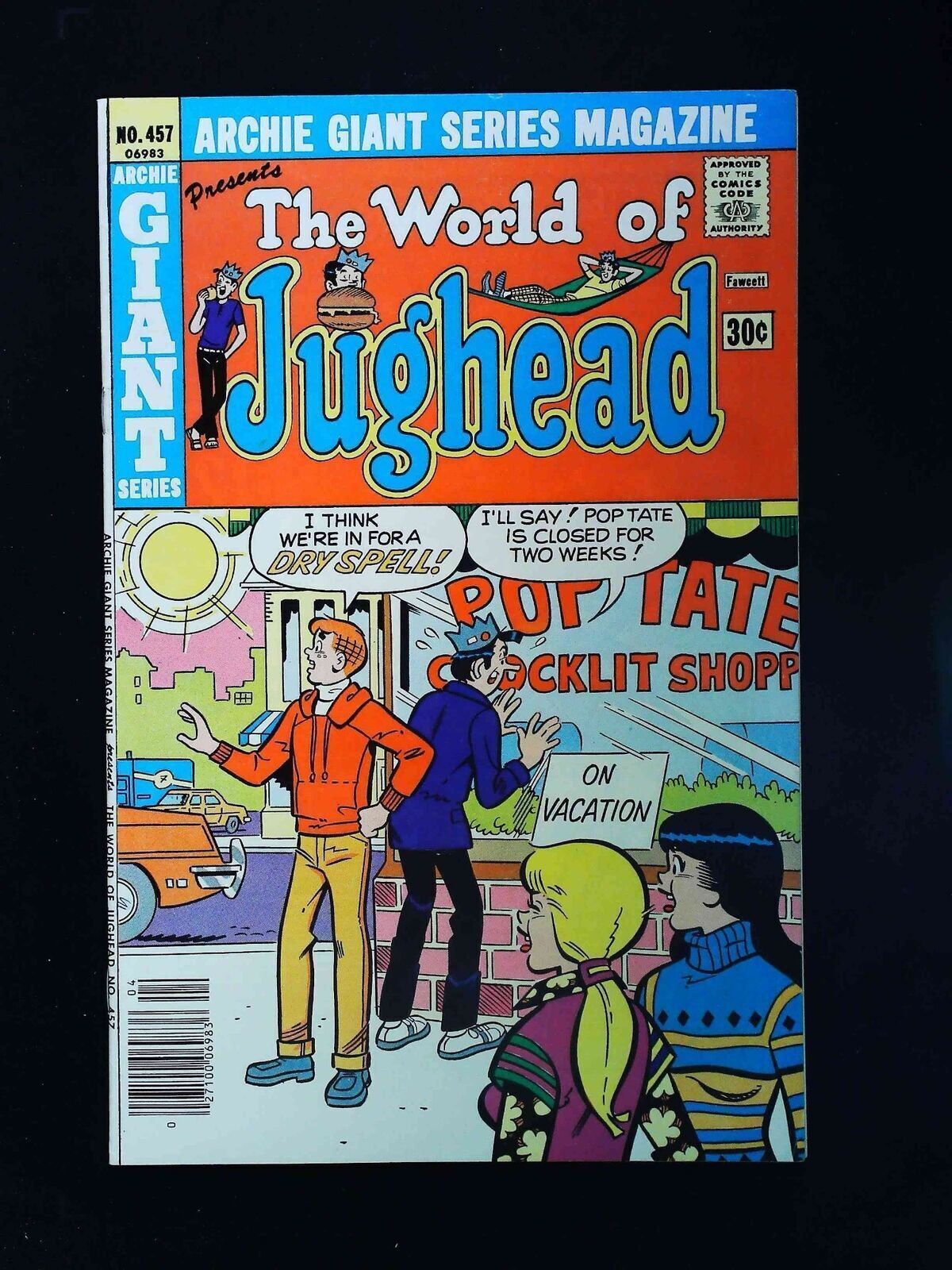 Archie Giant Series #457  Archie Comics 1977 Vf Newsstand