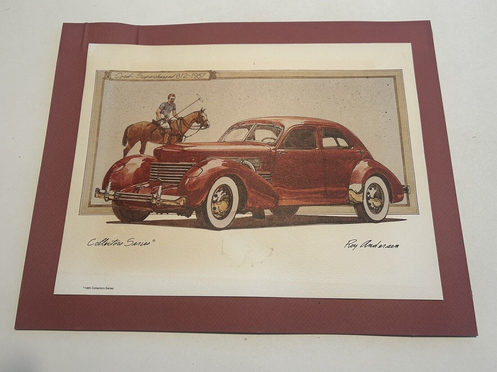 Roy Anderson Automotive Print Collection Series Cord Supercharged 812-1937