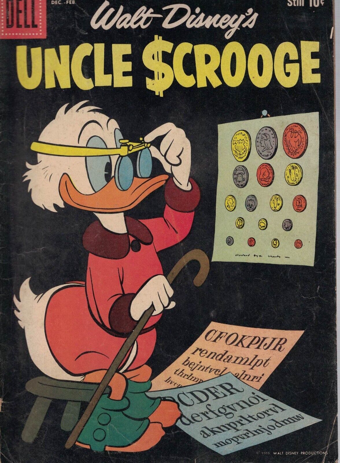 1960 Uncle Scrooge #28 DELL at the eye doctor