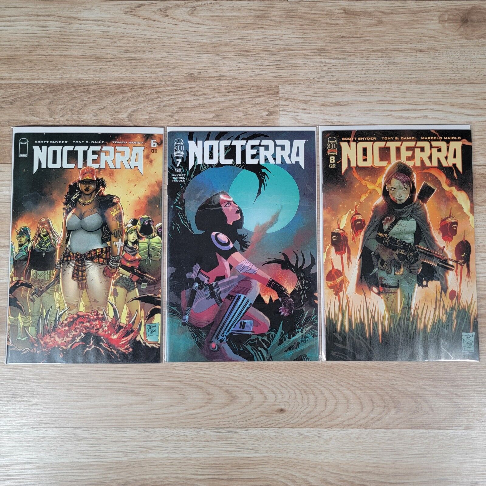 Nocterra #6-8 Scott Snyder Image Comics 2021 Optioned Lot of 3 Variants