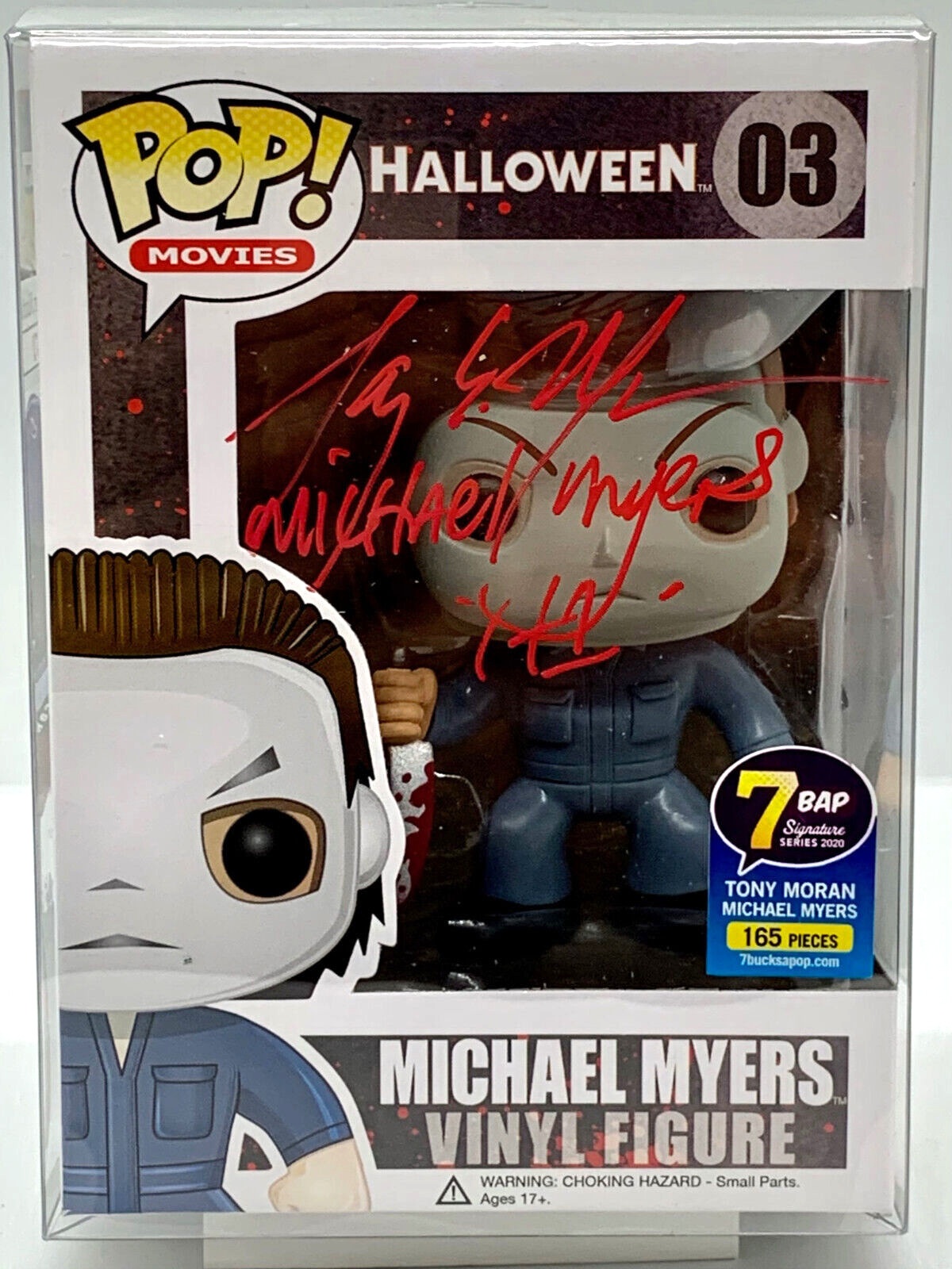 Michael Myers Pop #03 Halloween Funko 2013 Signed Tony Moran Certified Limited
