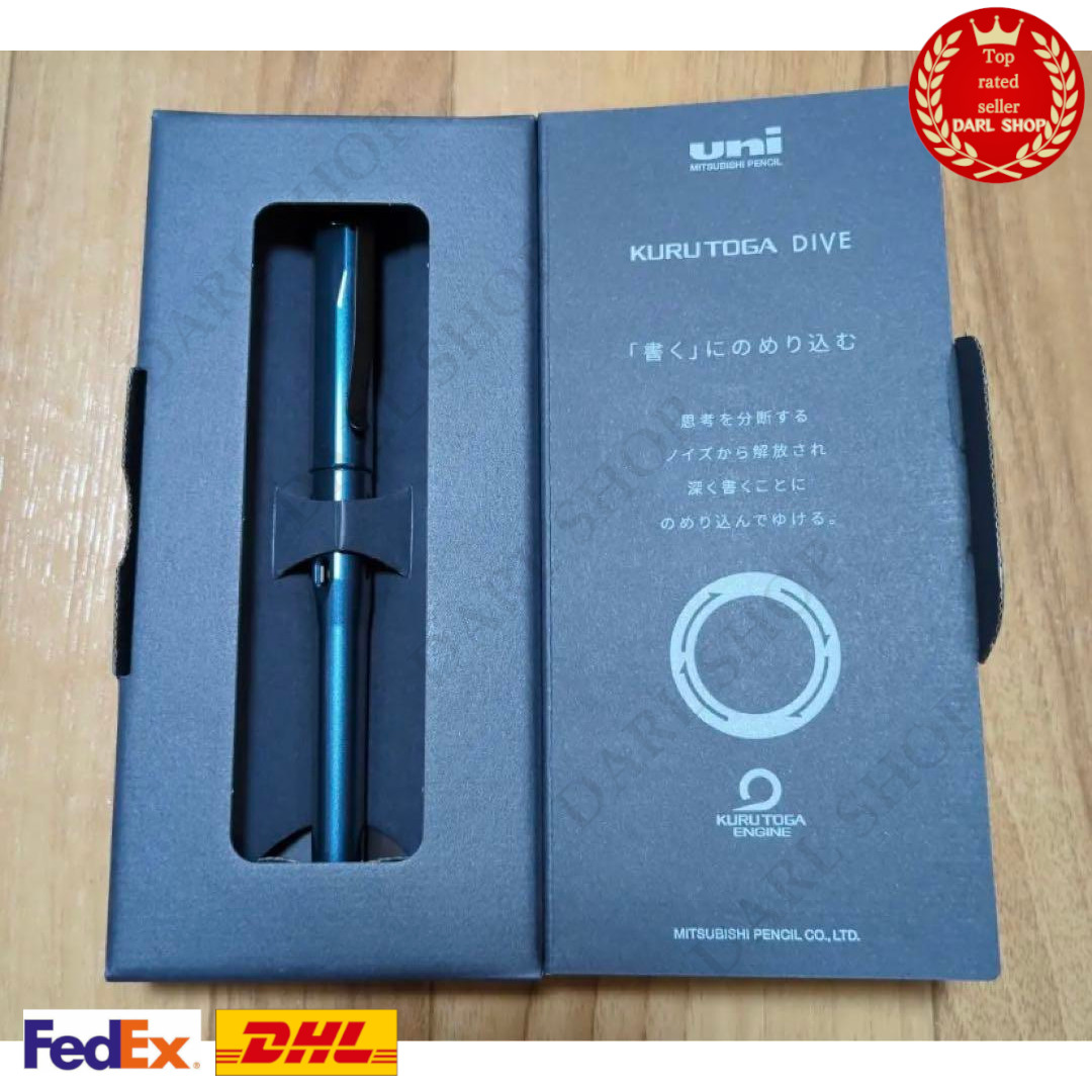 Uni Kuru Toga Dive 0.5mm Mechanical Pencil M5-5000 Abyss Blue From Japan New