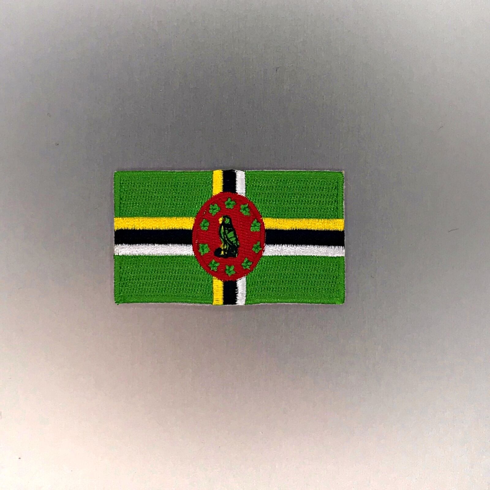 Dominica Flag Patch — Iron On Badge Embroidered Motif — Dominican World Mini