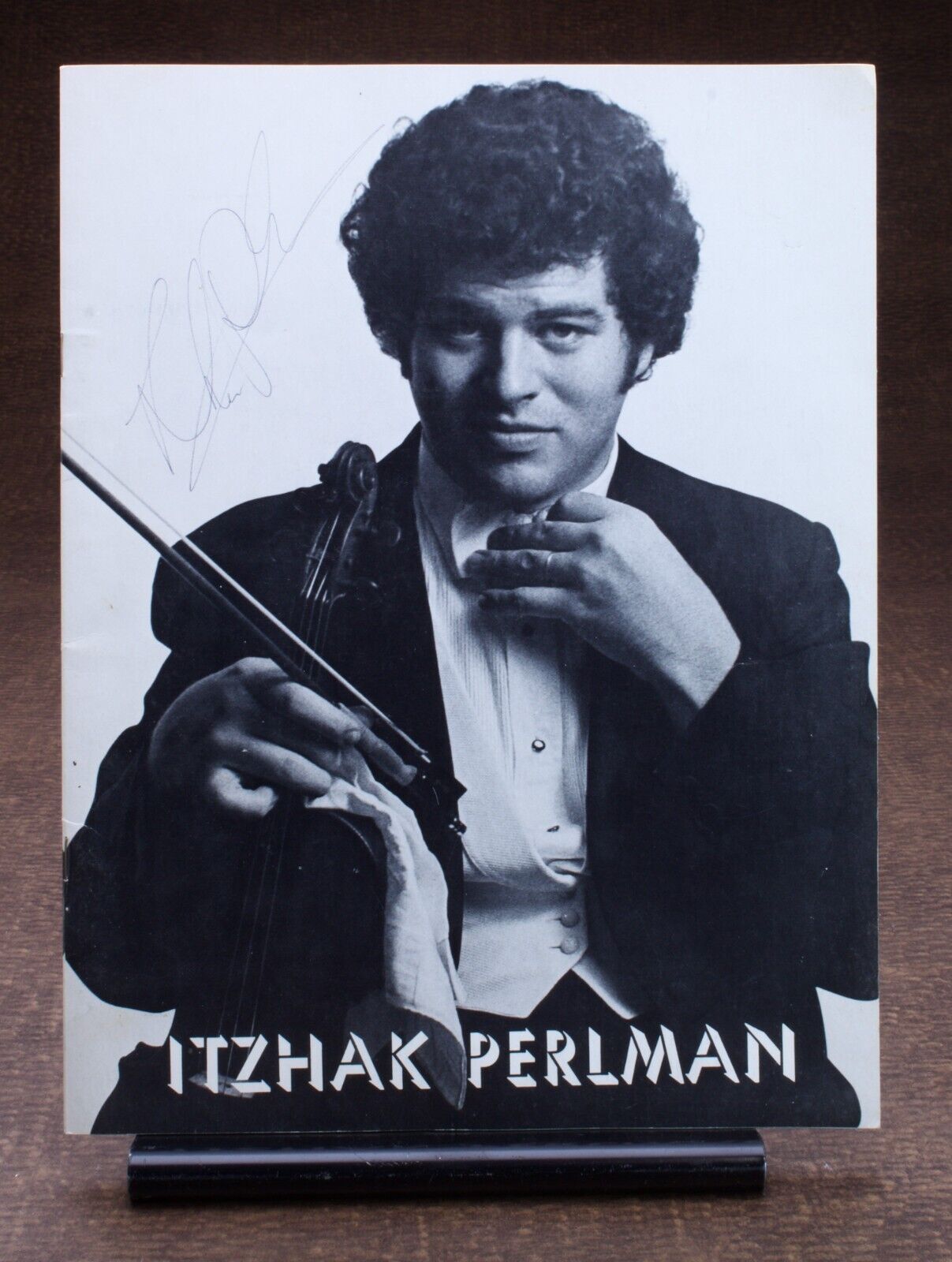 Itzhak Perlman Israeli American Violin Musician Vintage Autograph Signature Book