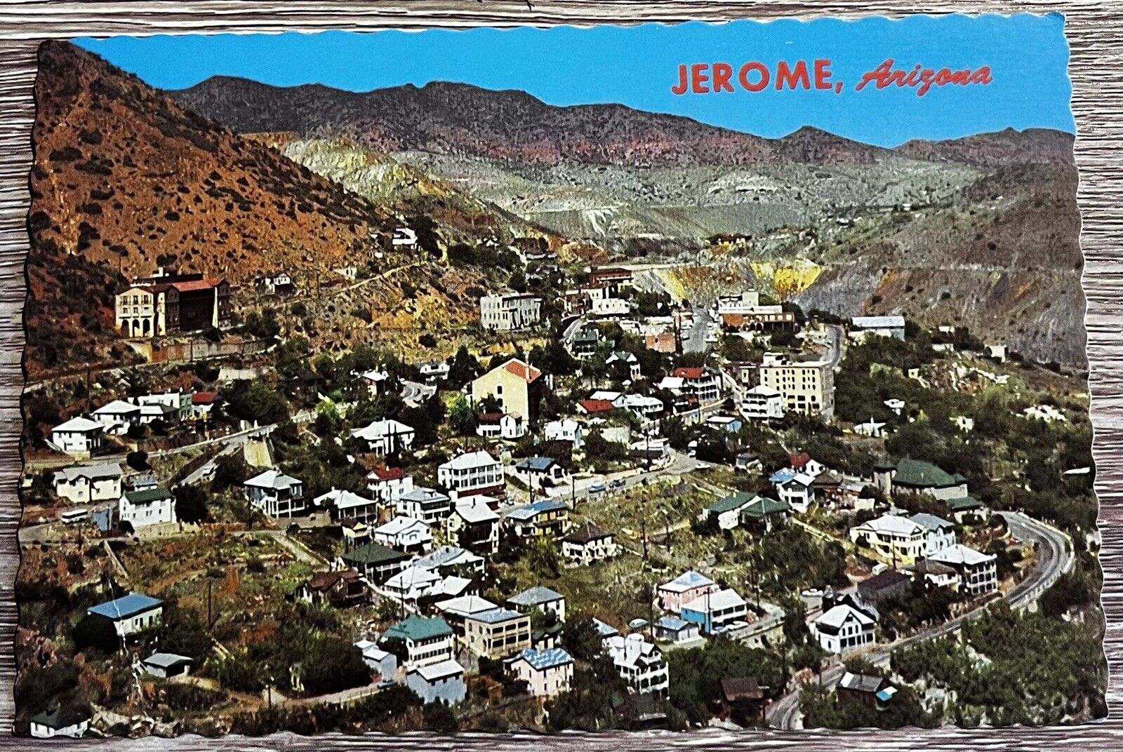 Jerome “Ghost City” Arizona. Petley Vintage Postcard 
