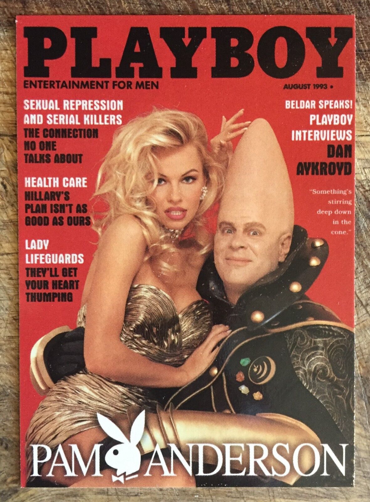 1996 Playboy Pamela Anderson Collection #88 / August 1993 Cover w/ Dan Aykroyd