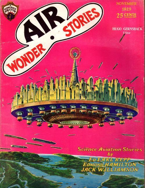 Air Wonder Stories Nov 1929 Frank R. Paul Cvr; Raymond Gallun 1st published s...