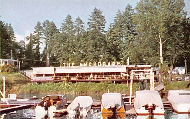 Postcard OR: The Anchorage Restaurant, Riverside, Portland, Oregon, 1950\'s