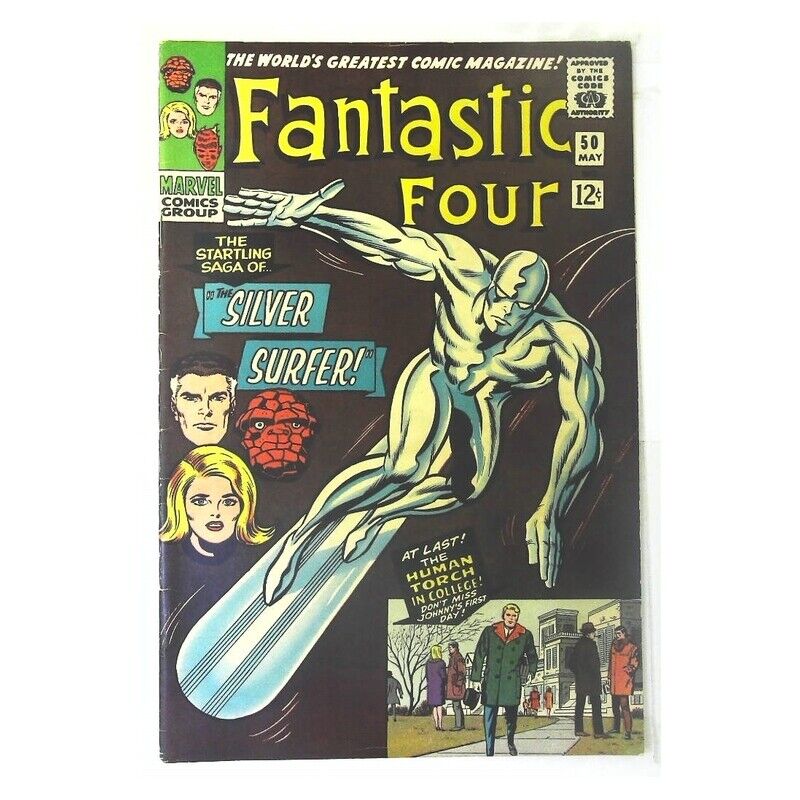 Fantastic Four (1961 series) #50 in Very Fine minus condition. Marvel comics [h]