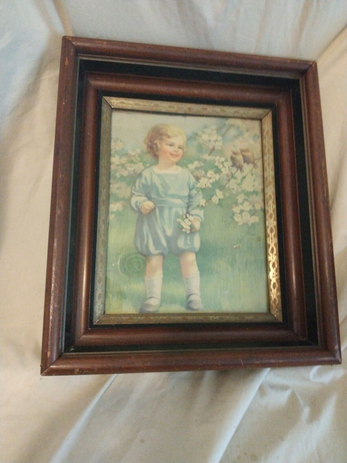 Antique Victorian Deep Picture Frame/ Shadow Box 12\