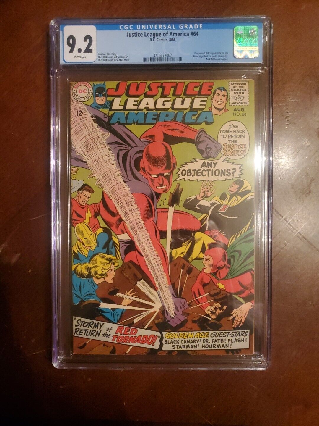 Justice League Of America 64 cgc 9.2 Dc comics 1968