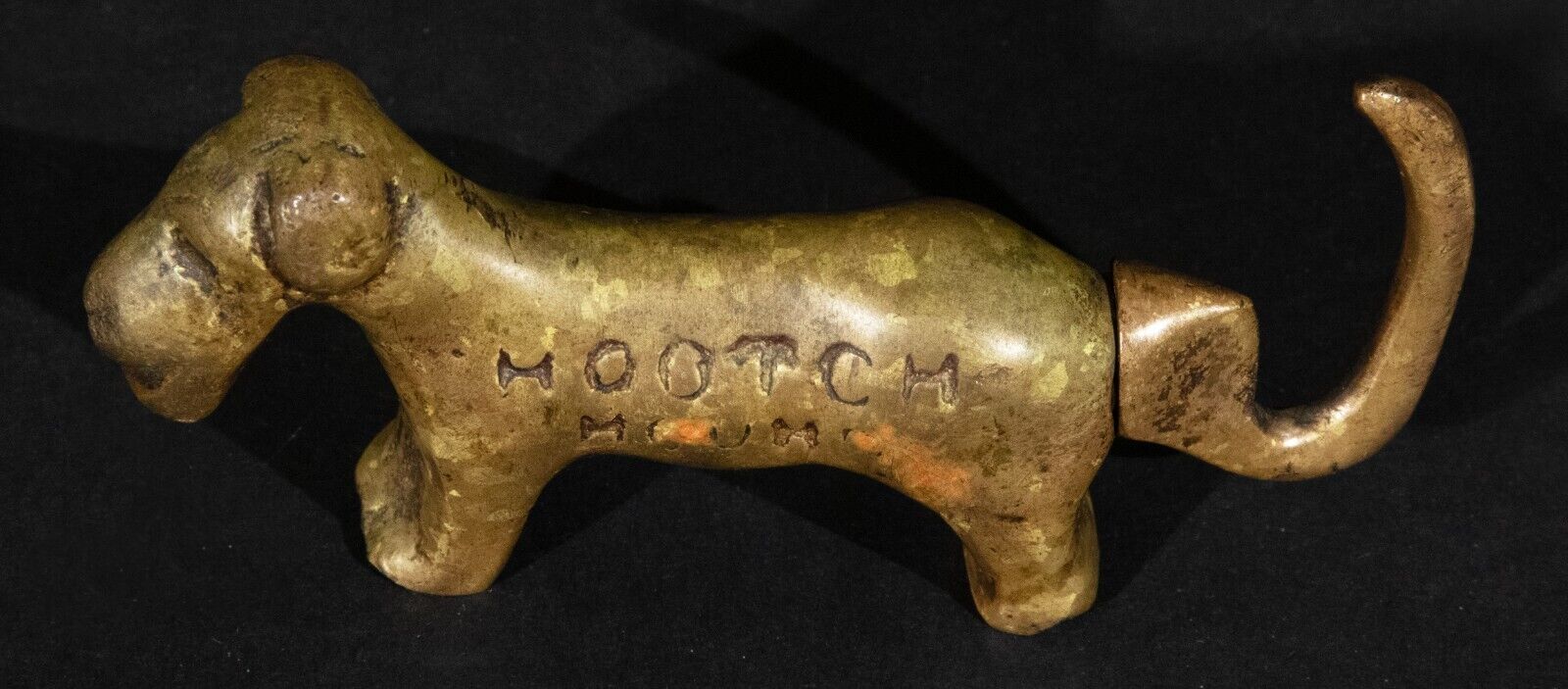 Hootch Hound Brass Corkscrew Prohibition Era Weidlich Brothers Manufacturing