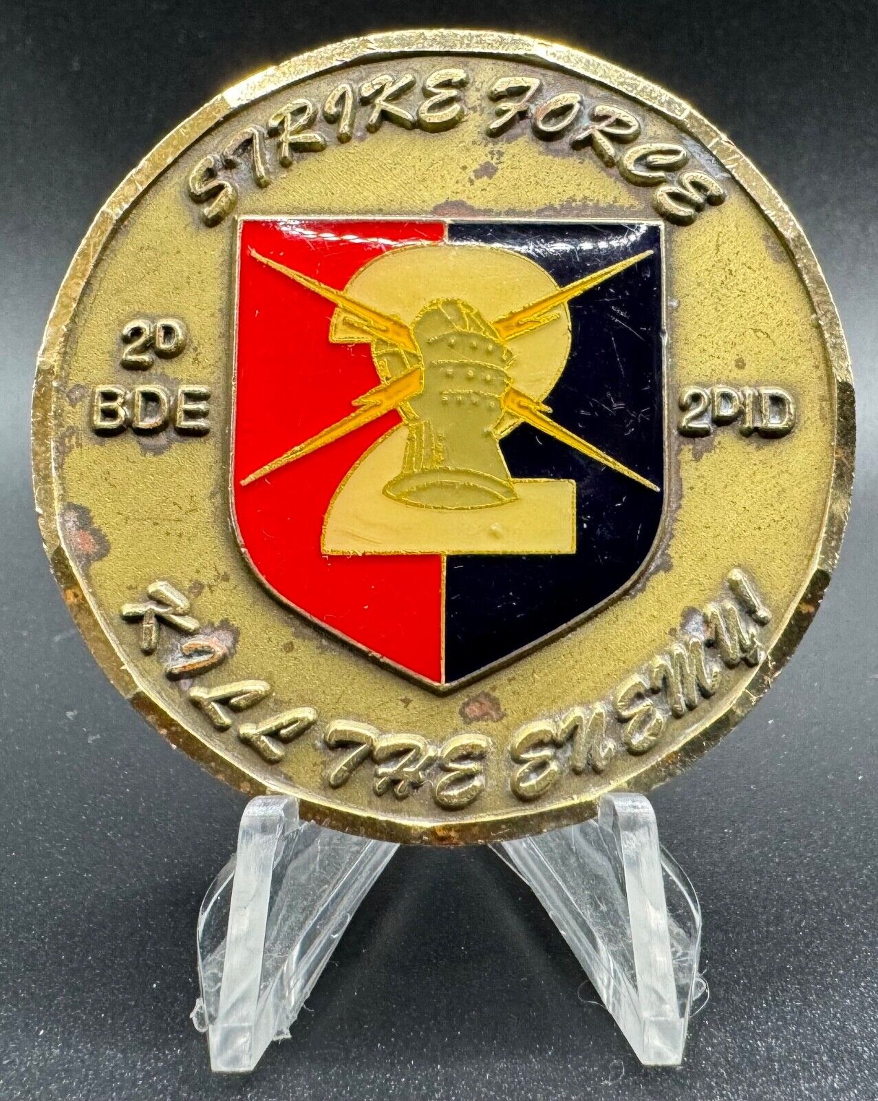 Vintage 2nd ID 2nd BDE Strike Force CSM \'Kill the Enemy\