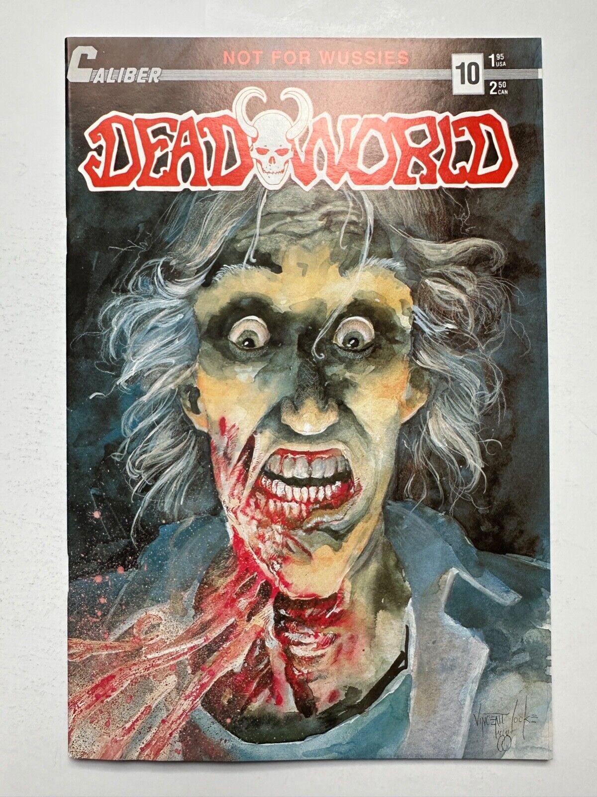 Dead World #10 Variant Cover B 1st Crow Ad 1988 Caliber VF-VF+