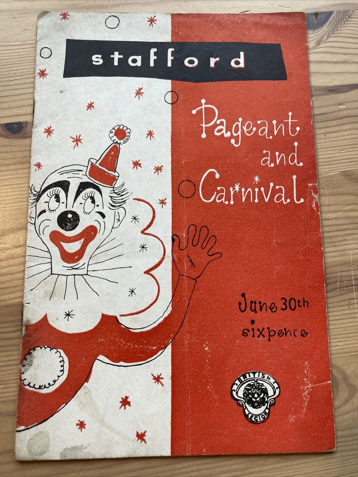 1956 Stafford Pageant & Carnival Souvenir Programme 
