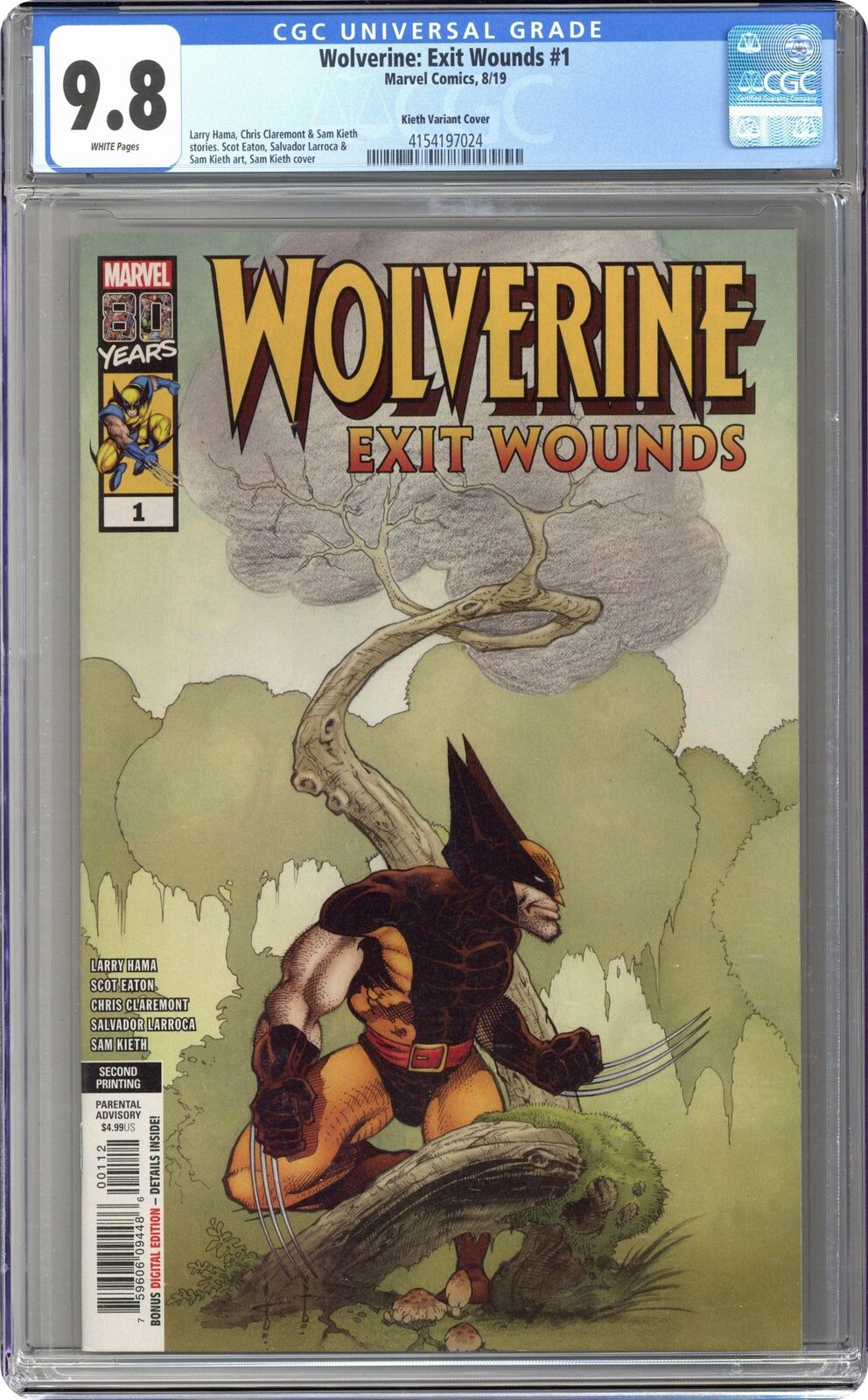 Wolverine Exit Wounds 1E Kieth Variant 2nd Printing CGC 9.8 2019 4154197024