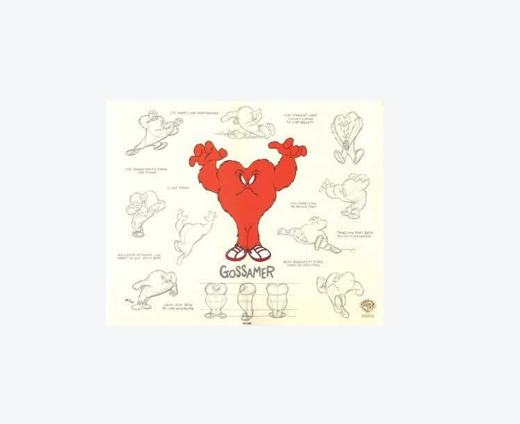 Looney Tunes-Limited Edition Cel- Gossamer Model Sheet