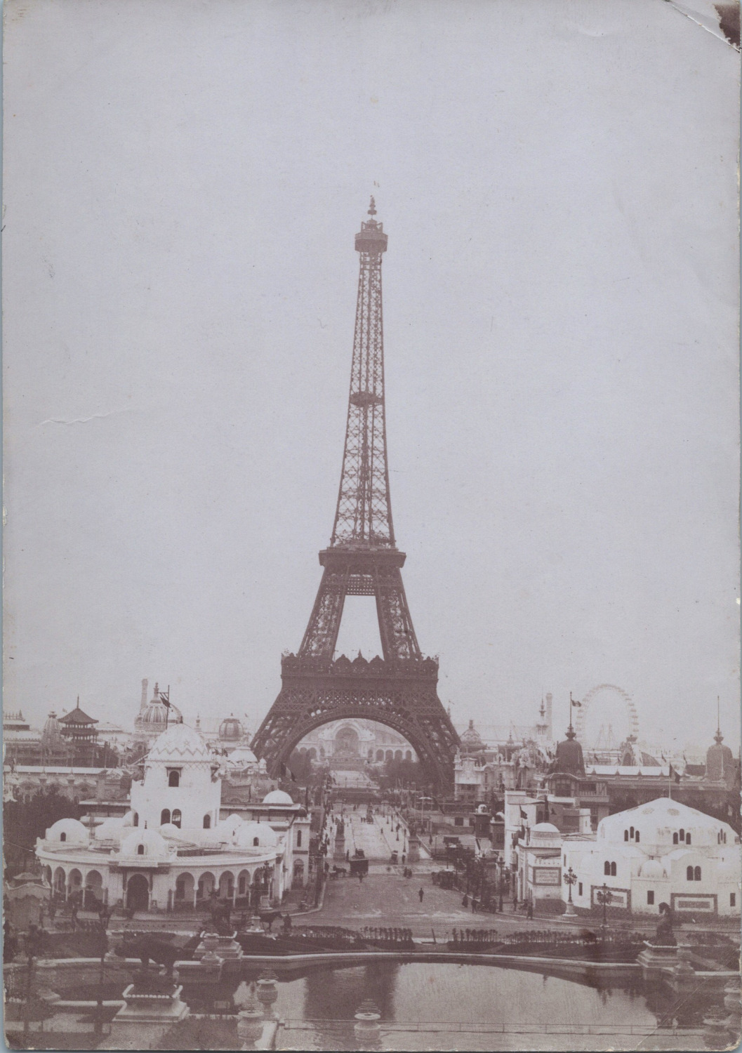 Paris, Universal Exhibition, Eiffel Tower, Vintage Print, 1889 Vintage Print