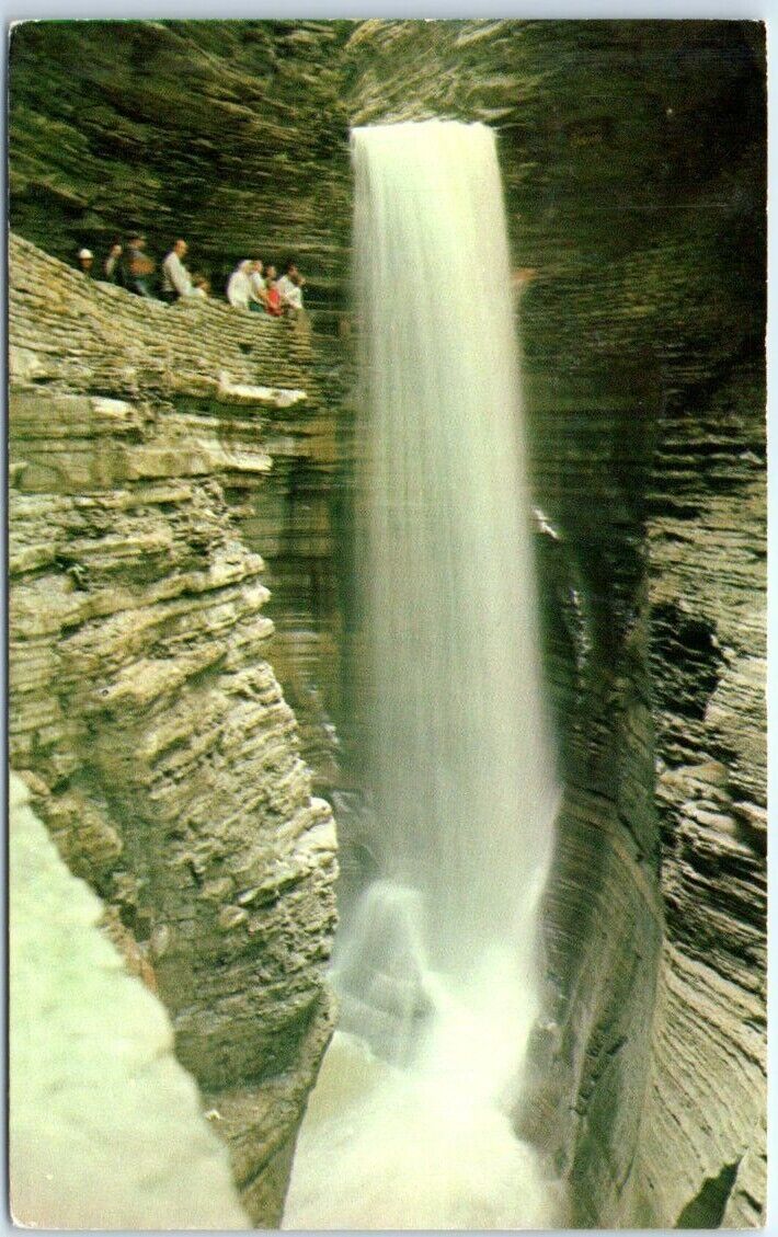Postcard - Cavern Cascade - Watkins Glen, New York