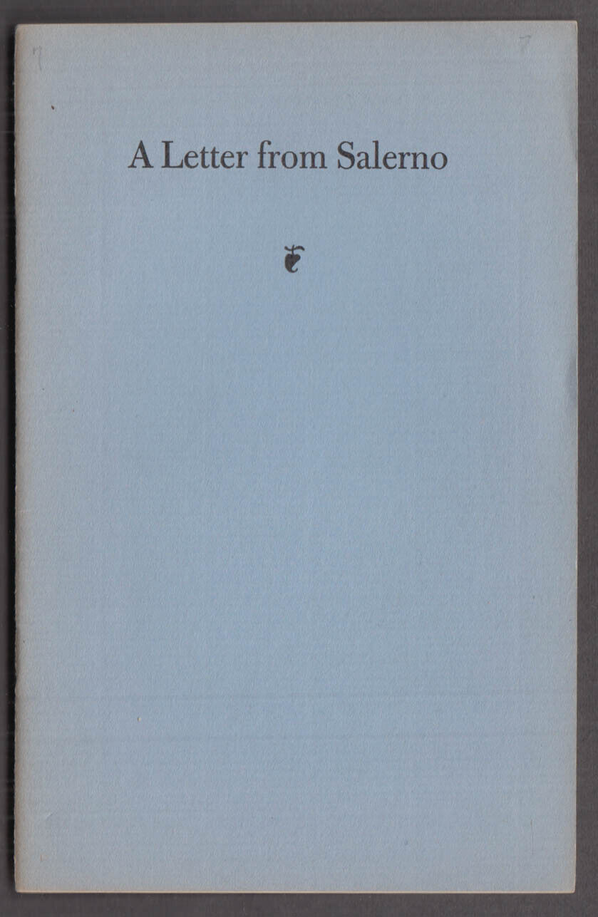 Typophiles Monograph #7 Pfc Glenn G Clift: A Letter from Salerno 1943